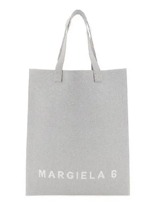 Logo Printed Tote Bag Grey - MAISON MARGIELA - BALAAN 2