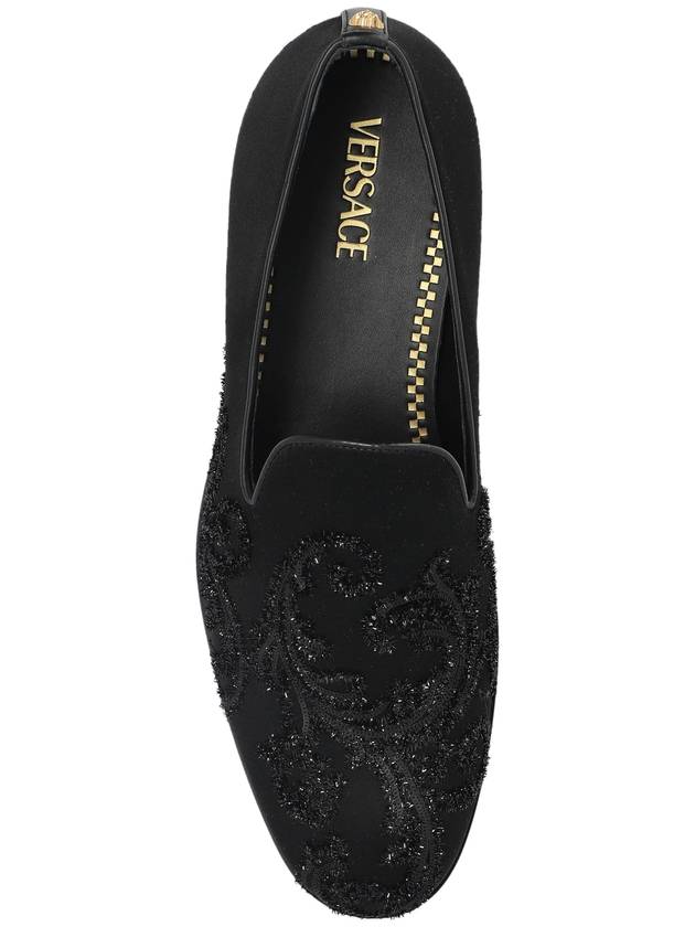 Versace Shoes With Barocco Pattern, Men's, Black - VERSACE - BALAAN 6