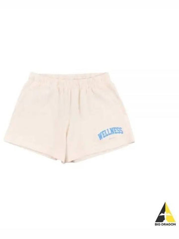 Wellness Ivy Disco Short CreamOcean SHAW2313CR Shorts - SPORTY & RICH - BALAAN 1