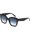 Eyewear Gradient Smoke Square Sunglasses Shiny Black - CELINE - BALAAN 1