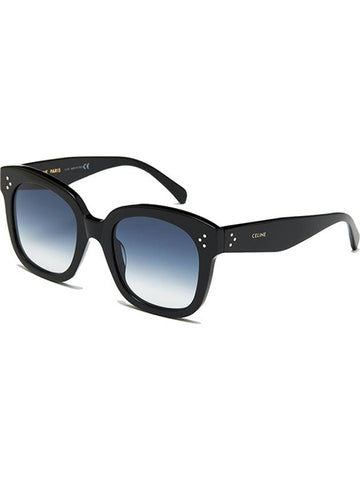 Eyewear Gradient Smoke Square Sunglasses Shiny Black - CELINE - BALAAN 1