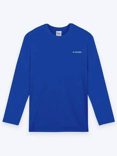 Kentas Basic Round Long Sleeve T Shirt Blue - SUPENER - BALAAN 1