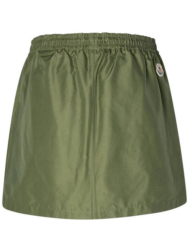 Taffeta mini A line skirt sage green - MONCLER - BALAAN 4