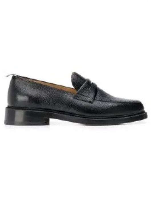 Pebble Grain Rubber Sole Penny Loafer Black - THOM BROWNE - BALAAN 2