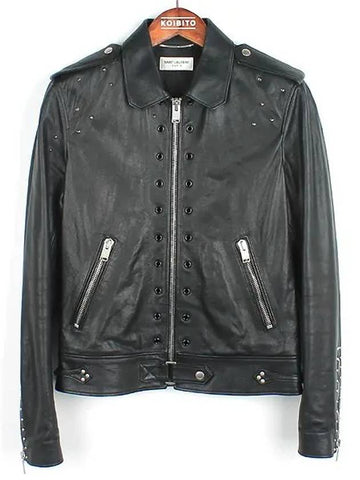 Smith Market 344669 Leather Jacket Men s Clothing - SAINT LAURENT - BALAAN 1