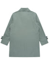 Men's Linen Mac Trench Coat Grayish Blue SW23TCO01KE - SOLEW - BALAAN 3