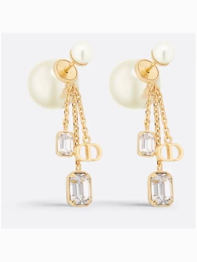 Tribales Resin Pearl Earrings Gold - DIOR - BALAAN 2