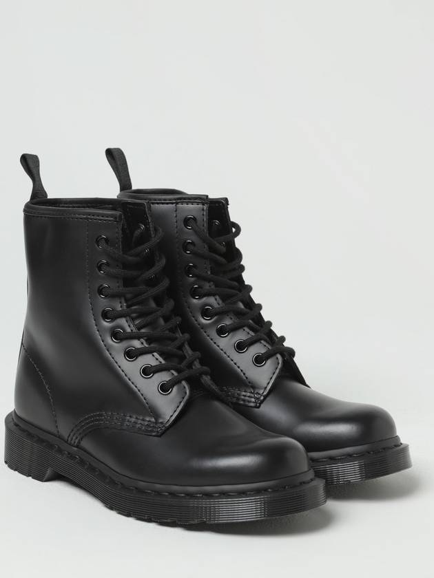 1460 Mono Milled Nubuck Leather Lace Up Worker Boots Black - DR. MARTENS - BALAAN 3