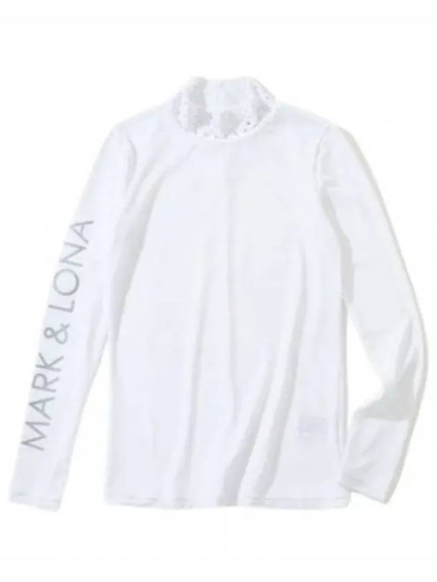 Golf Wear Women s Polar Neck Long Sleeve T Shirt MLW 2D AU05 WHITE - MARK & LONA - BALAAN 2