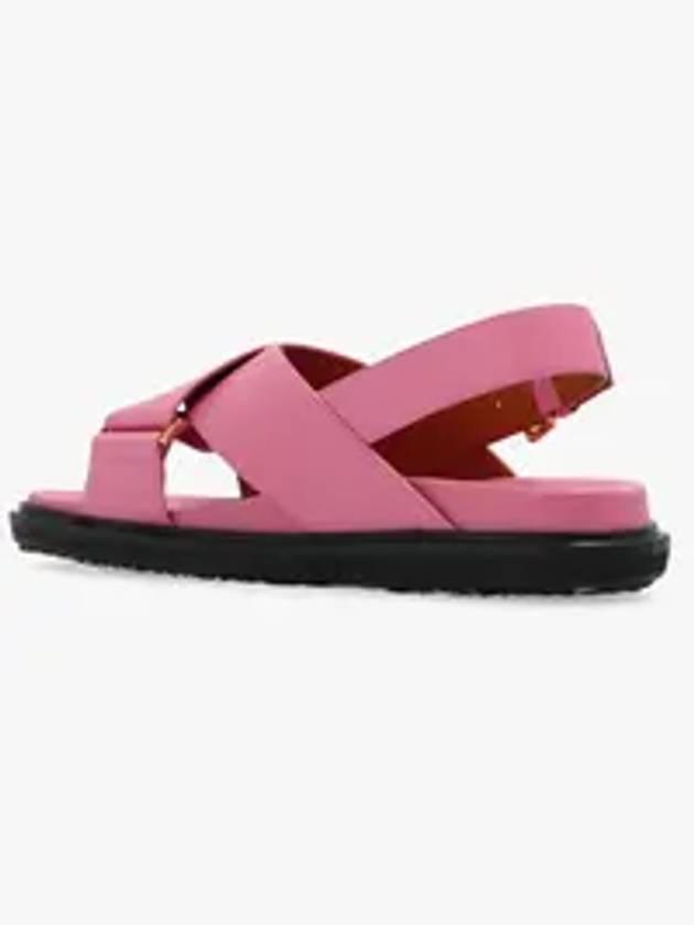 Fussbett Leather Sandals Pink - MARNI - BALAAN 5