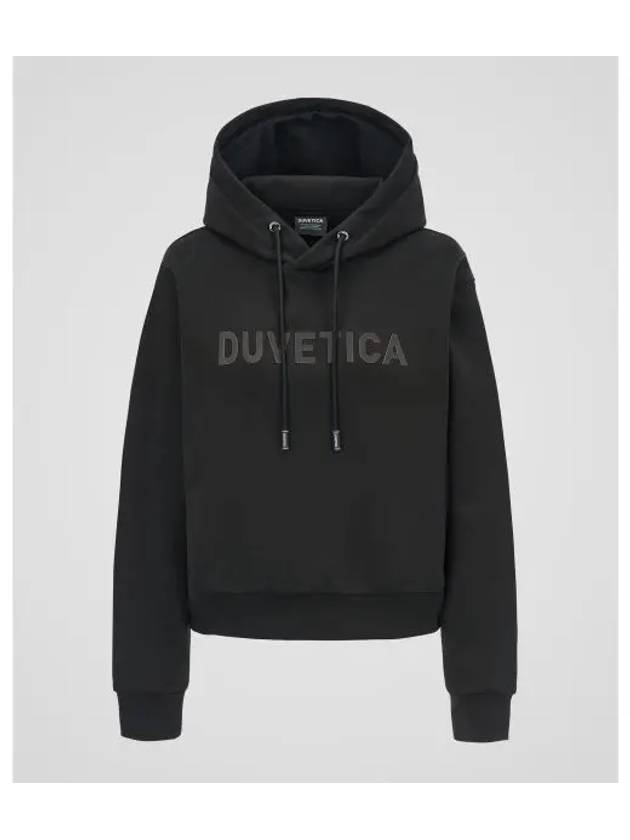 Cavazzo W Hoodie Black Women s Training Top - DUVETICA - BALAAN 1