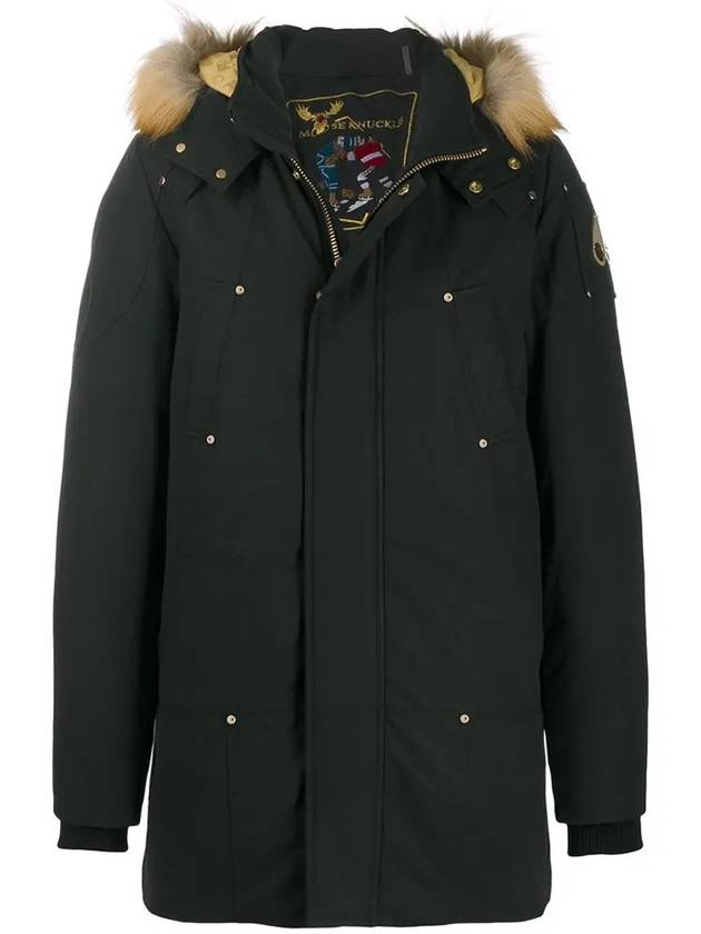 Stage Lake Parka Black Brown Fur Black - MOOSE KNUCKLES - BALAAN 3