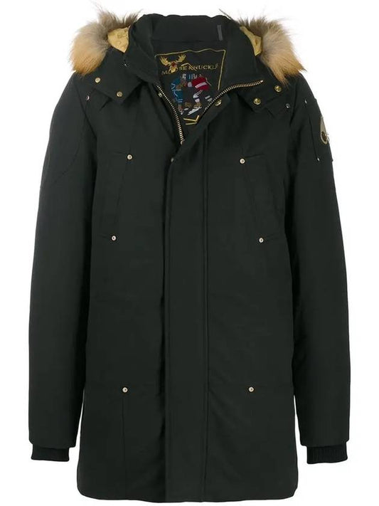 Stage Lake Parka Black Brown Fur Black - MOOSE KNUCKLES - BALAAN 2