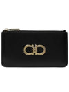 Gancini Credit Card Wallet Black - SALVATORE FERRAGAMO - BALAAN 2