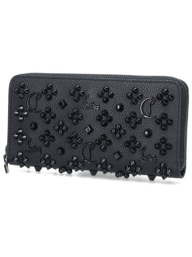 Panettone Zipper Long Wallet Black - CHRISTIAN LOUBOUTIN - BALAAN 3