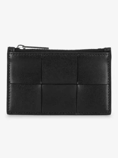 Cassette Zipper Card Holder Black 749456VBWD38803 - BOTTEGA VENETA - BALAAN 2