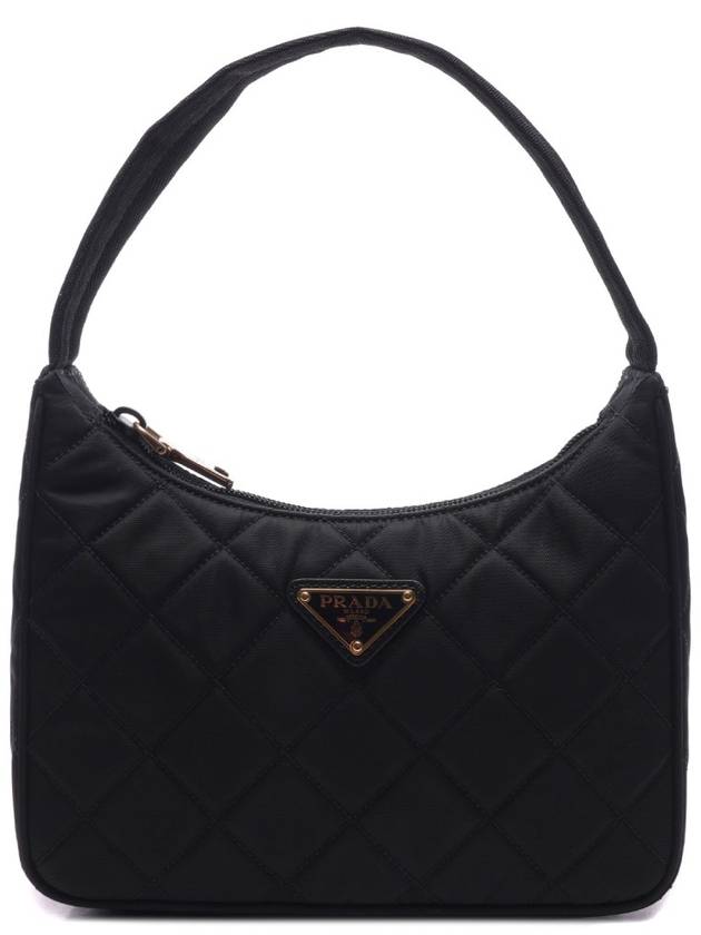 Nylon Quilted Hobo Tote Bag Black - PRADA - BALAAN 3