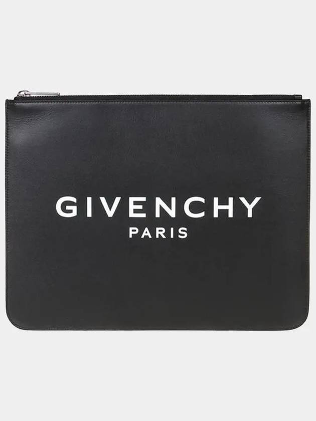 Logo Large Clutch Bag Black - GIVENCHY - BALAAN 2