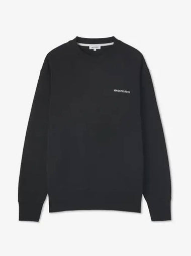 Arne Logo Sweatshirt Black N2013029999 - NORSE PROJECTS - BALAAN 1