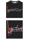 Logo Ink Short Sleeve T-Shirt Black - STONE ISLAND - BALAAN 6