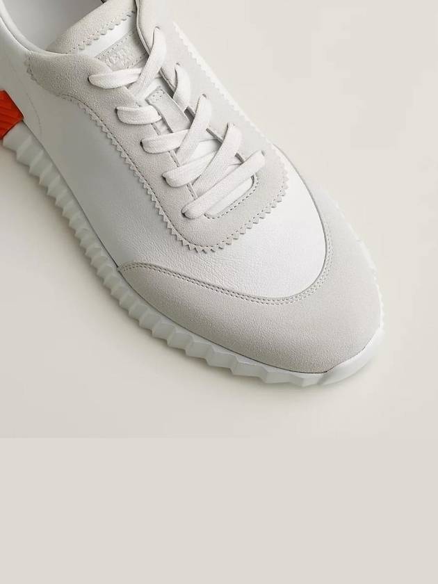 Bouncing Low Top Sneakers White - HERMES - BALAAN 4