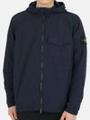 Men's Wappen Patch Naslan Pocket Hooded Jacket Navy - STONE ISLAND - BALAAN 2