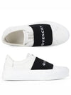 City Sport Sneakers In Leather with Strap White Black - GIVENCHY - BALAAN 3
