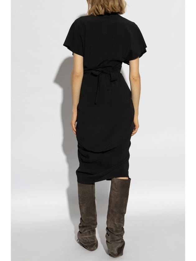 Rick Owens Dress Wrap, Women's, Black - RICK OWENS - BALAAN 4