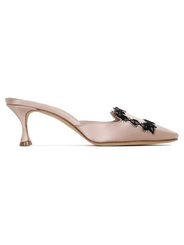 Nude KNamyu Satin Mule 123 2166 0004 DNUD - MANOLO BLAHNIK - BALAAN 1