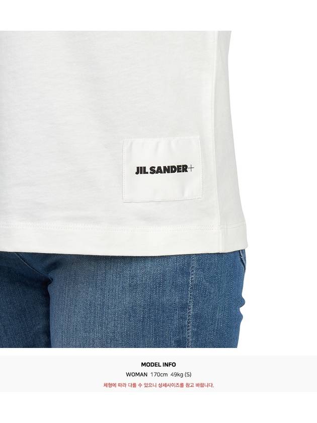 Women's Organic Cotton Long Sleeve T Shirt 3 Pack White - JIL SANDER - BALAAN 9