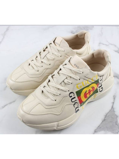 Square Logo Rhyton Sneakers 8 5 - GUCCI - BALAAN 1