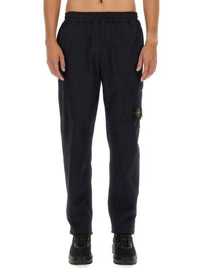 Logo Patch Cargo Track Pants Navy - STONE ISLAND - BALAAN 2