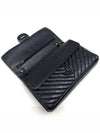 Vintage 2 55 Large Chevron Black Shoulder Bag - CHANEL - BALAAN 7