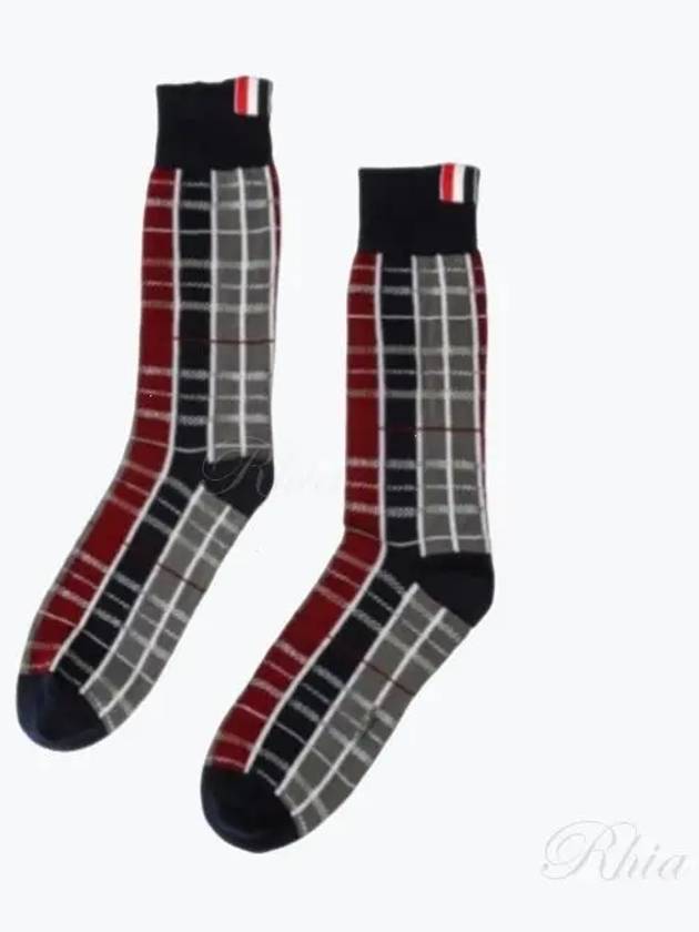 Hunting Tartan Check Jacquard Socks - THOM BROWNE - BALAAN 2