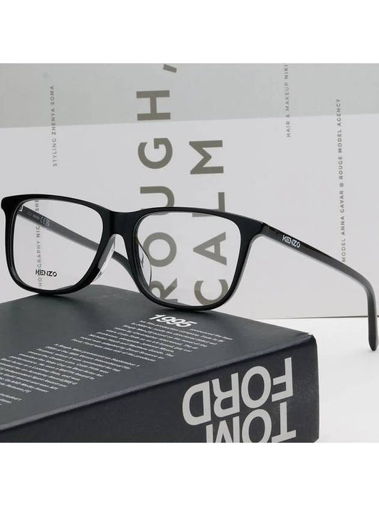 Glasses frame KZ50142U 001 square horn rim fashion - KENZO - BALAAN 2