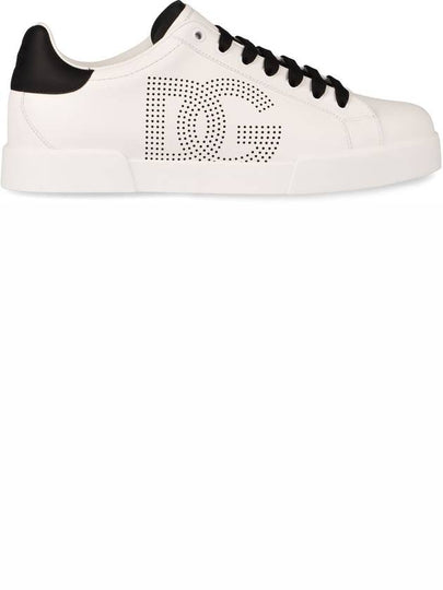 Dolce & Gabbana Portofino Leather Low-Top Sneakers - DOLCE&GABBANA - BALAAN 2