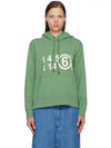 Numeric Print Cotton Hoodie Clover - MAISON MARGIELA - BALAAN 2