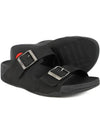 Men's Van Gogh Moc Buckle Nubuck Slippers Black - FITFLOP - BALAAN 3