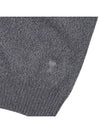 Men's Cashmere Blend Crew Neck Knit Top Grey - AMI - BALAAN 7