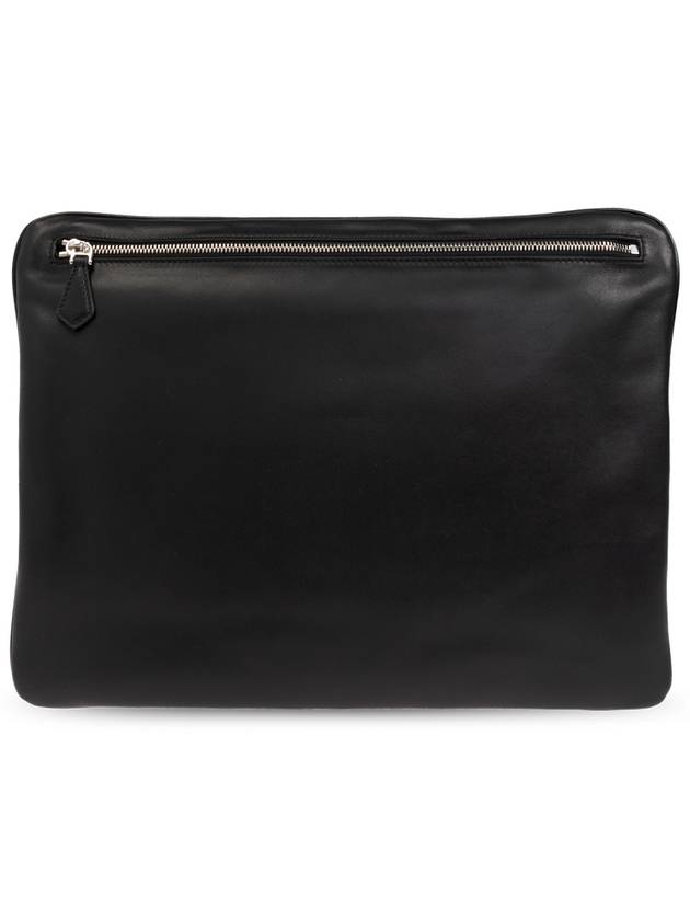 Dolce & Gabbana Leather Briefcase, Men's, Black - DOLCE&GABBANA - BALAAN 3