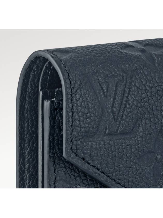 Victorine Monogram Empreinte Half Wallet Navy - LOUIS VUITTON - BALAAN 7