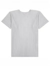 Pleated Fabric Short Sleeve T-Shirt Grey - ISSEY MIYAKE - BALAAN 2