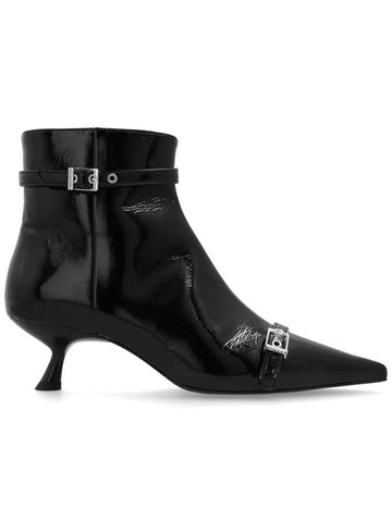 Ganni Heeled Ankle Boots, Women's, Black - GANNI - BALAAN 1