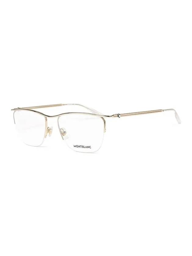 Glasses Frame MB0170O 002 Semi-Rimless Metal Men Women Glasses - MONTBLANC - BALAAN.