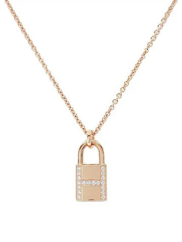 Hermes Kelly Cadena pendant necklace 18K rose gold diamond 4HA0209 - LOUIS VUITTON - BALAAN 1