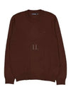 Men's Keane Crew Neck Merino Sweater Bitter Chocolate - J.LINDEBERG - BALAAN 2