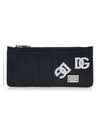 Logo Print Card Wallet Black - DOLCE&GABBANA - BALAAN 2