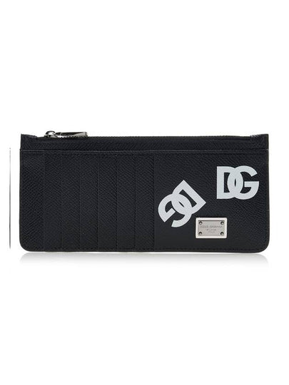 Logo Print Card Wallet Black - DOLCE&GABBANA - BALAAN 2