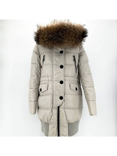 fur long padded jumper - MONCLER - BALAAN 2