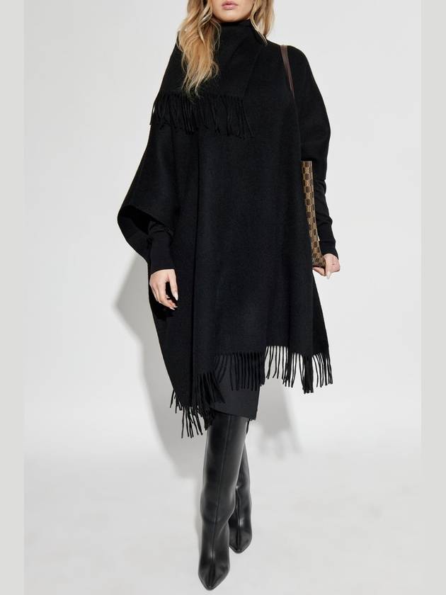 By Malene Birger Wool Poncho Turtlo, Women's, Black - BY MALENE BIRGER - BALAAN 2